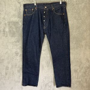 Levi's 501 Premium Men's Straight Leg Jeans Denim Size 36x30 (*36x28) Button Fly